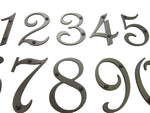 Classic Smooth Spanish Style Address Numbers - Bushere & Son Iron Studio Inc.