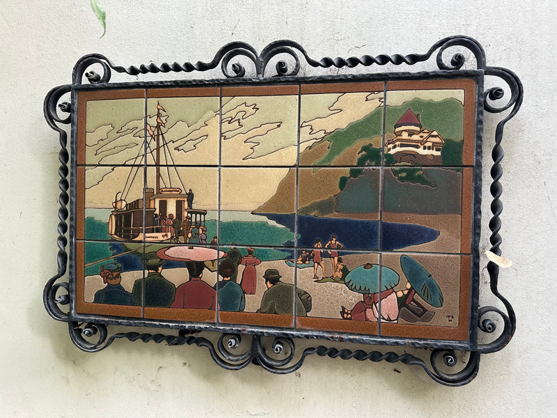 RTK Glass Bottom Boat California Tile Mural  SGM6