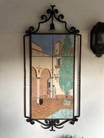 Vintage Gladding McBean Spanish Courtyard Mural  SGM33