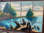 RTK Seals in Avalon Bay Mural California Tile SGM46