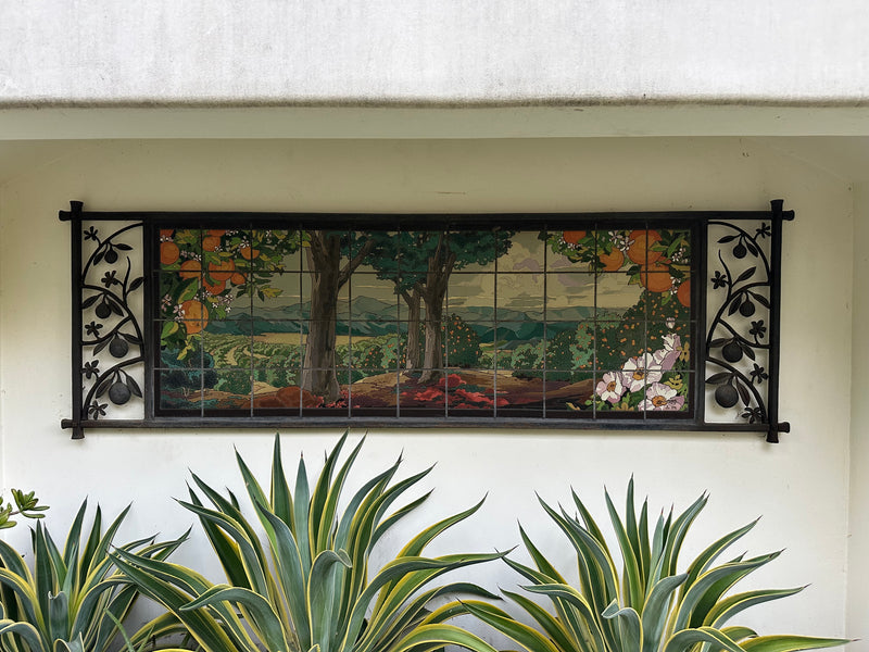 RTK Orange Grove with Oaks Mural California Tile SGM48