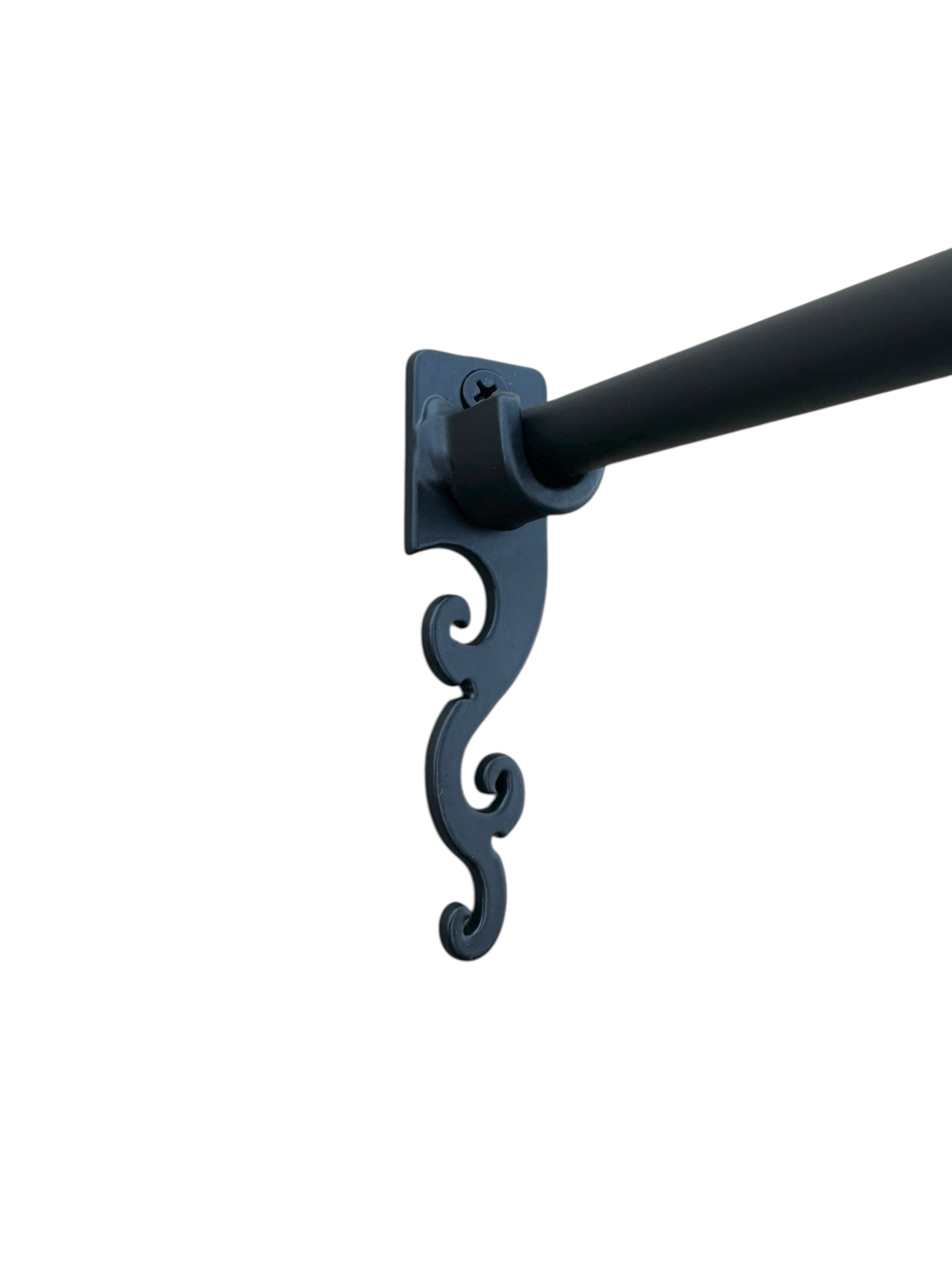 Scroll Handle Rods Classic Smooth Spanish Scroll Cafe Rod Package CCRS2– Bushere & Son ...