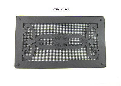RGR series  Spanish style hammered wrought iron register vent grill screen - Bushere & Son Iron Studio Inc.
