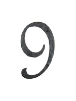 Spanish Mediterranean Rustic Hammered Wrought Iron Address House Numbers AN - Bushere & Son Iron Studio Inc.