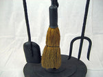Wrought iron cobra fire tool set - Bushere & Son Iron Studio Inc.