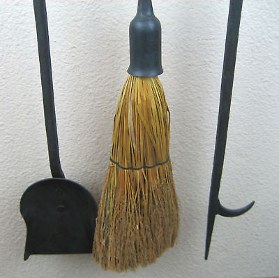 3 piece wall hanging fire tool set - Bushere & Son Iron Studio Inc.