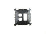 Mediterranean Rustic Iron Switch Plate Duplex GFI EPH19 - Bushere & Son Iron Studio Inc.
