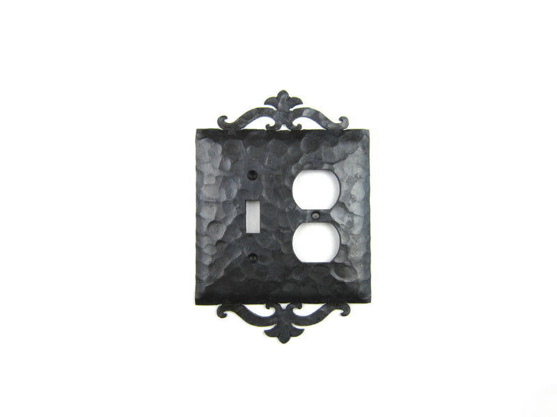 Spanish Scroll Iron Switch Plate Toggle/Duplex EPH26 - Bushere & Son Iron Studio Inc.