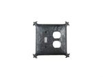 Spanish Revival Hammered Iron Double Switch Plate Toggle/Duplex EPH36 - Bushere & Son Iron Studio Inc.