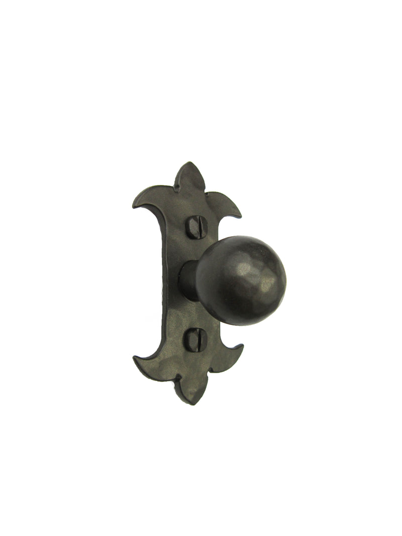 Spanish Fleur De Lis Iron Cabinet Knob HK7 - Bushere & Son Iron Studio Inc.