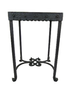 Spanish Revival La Brea Series 3 California Tile And Iron End Table - Bushere & Son Iron Studio Inc.