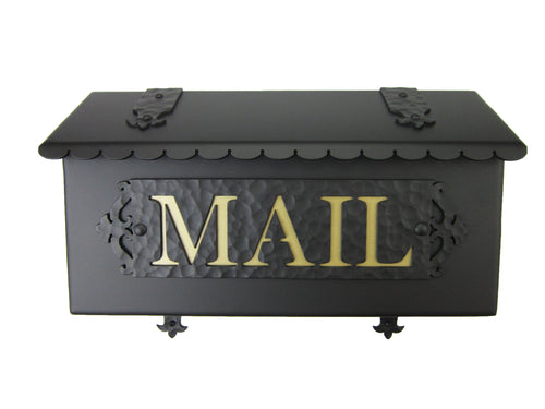 Traditional MAIL Wrought Iron Mailbox - Bushere & Son Iron Studio Inc.