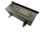 Traditional MAIL Wrought Iron Mailbox - Bushere & Son Iron Studio Inc.