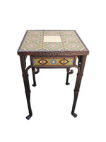 Spanish Revival California Tile & Wrought Iron End Table - Bushere & Son Iron Studio Inc.