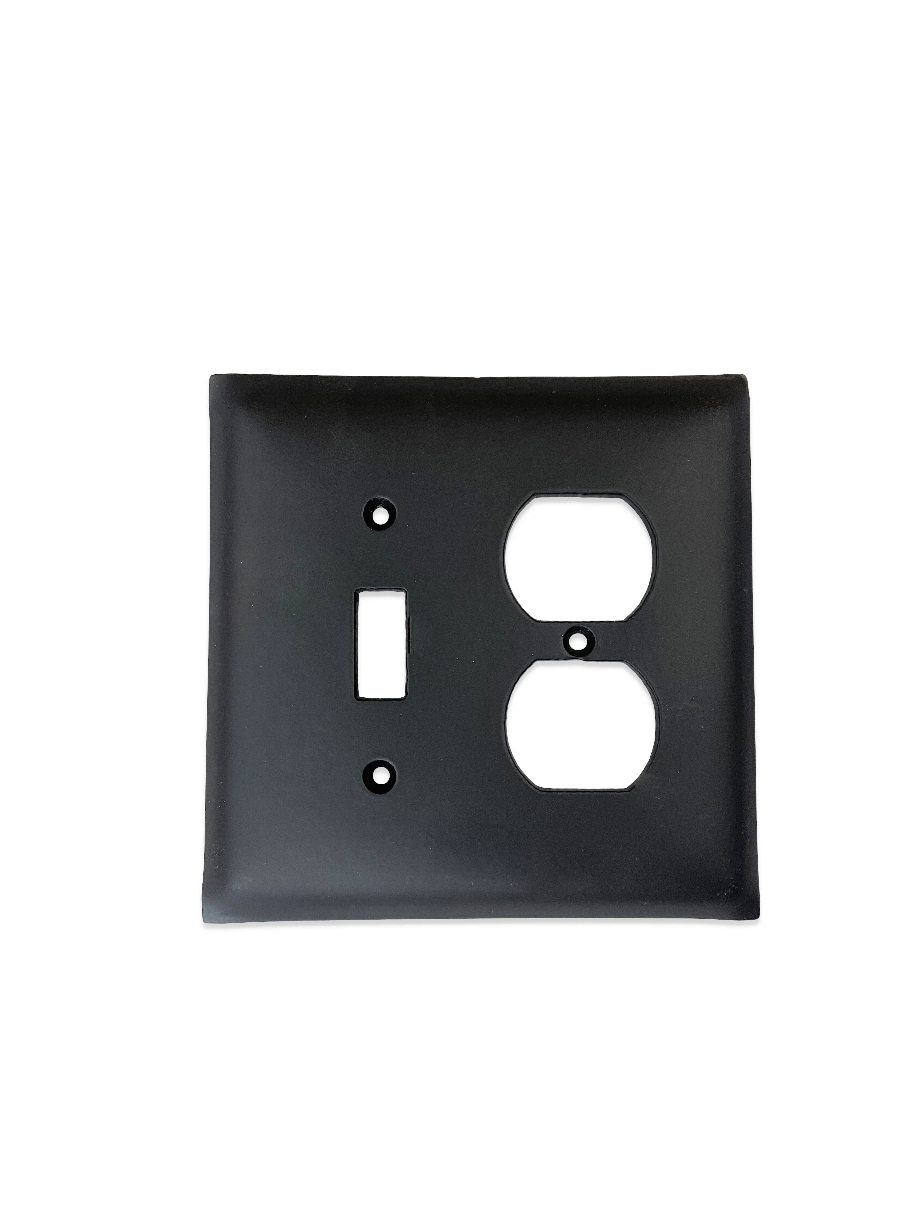 Classic Modern Farmhouse Iron Switch Plate Double Toggle/Duplex SEPH56