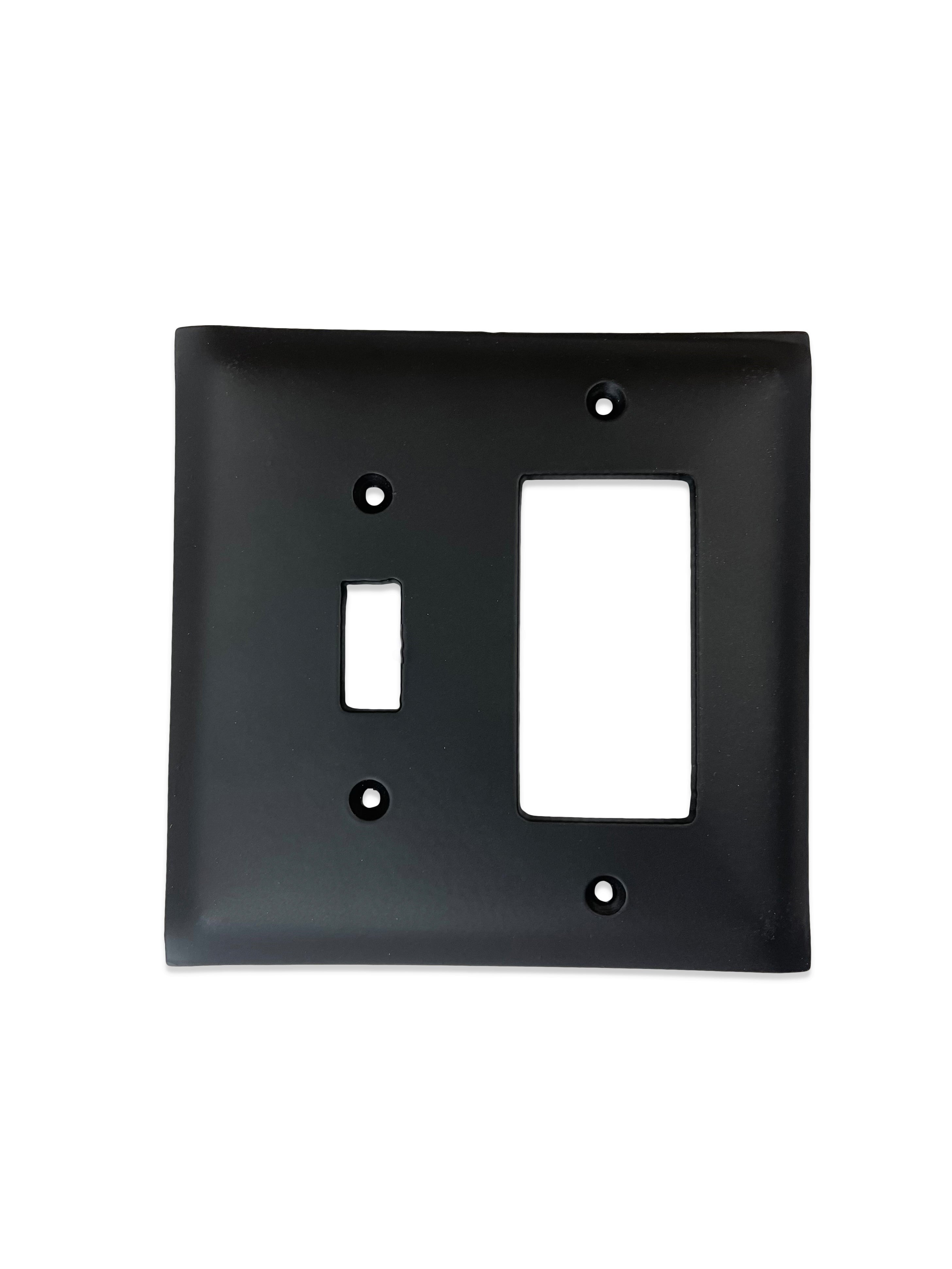 Classic Modern Farmhouse Iron Switch Plate Double Toggle/GFI SEPH57