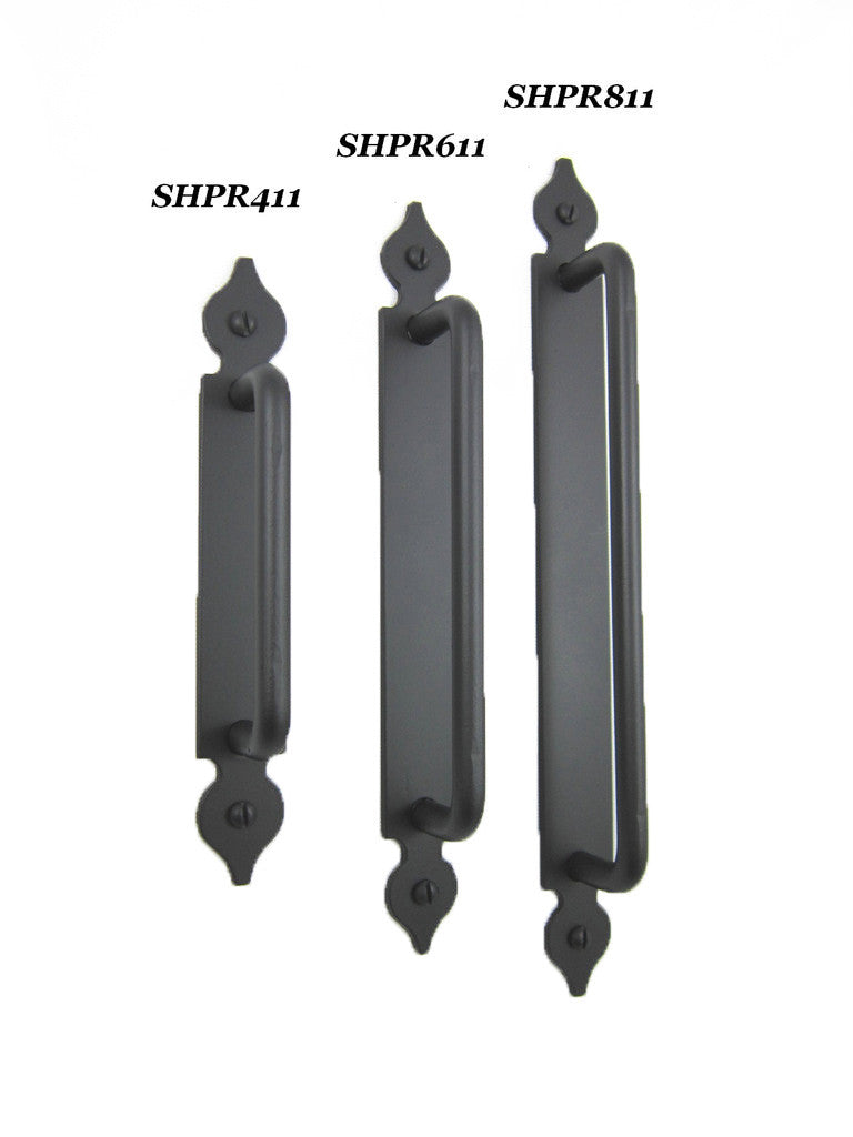 Spanish Spade Smooth Iron Cabinet Pull SHPR - Bushere & Son Iron Studio Inc.