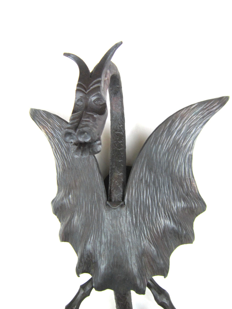 hand forged wrought iron dragon sculpture - Bushere & Son Iron Studio Inc.