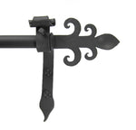 CRP10R  Spanish spear curtain rod window package (round) - Bushere & Son Iron Studio Inc.