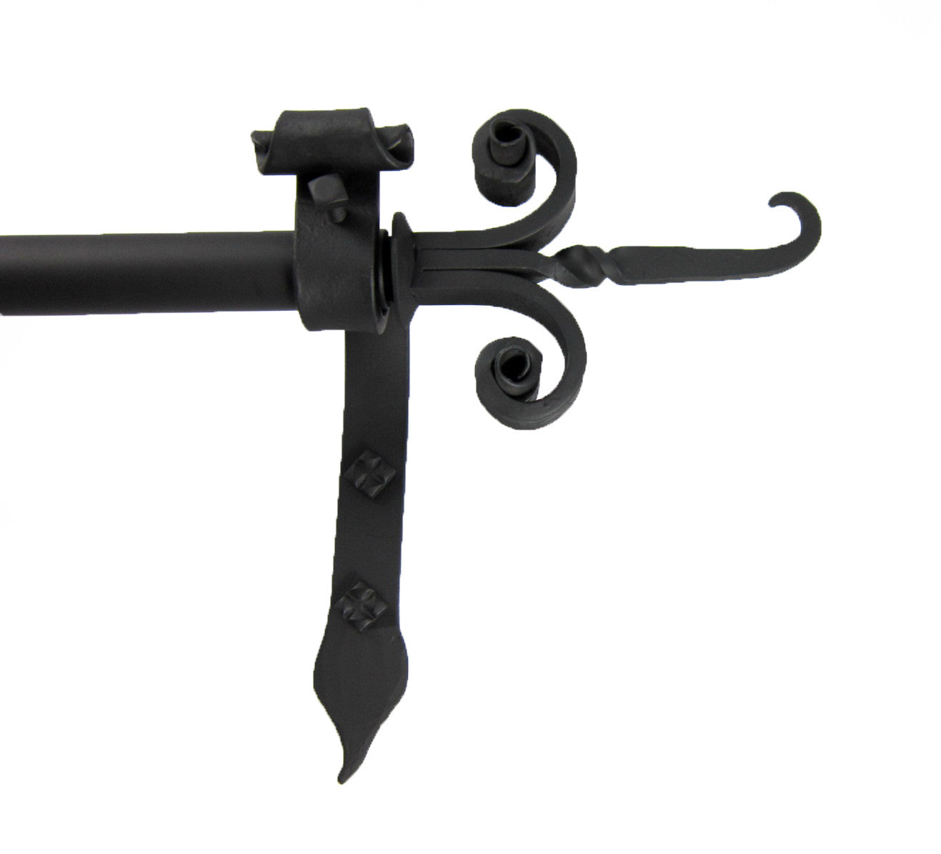 Spanish Rod CRP1R Elite Spanish finial curtain rod hardware complete package ...