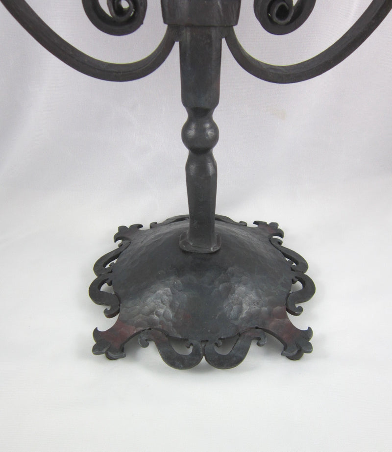 Spanish style wrought iron candelabra C1 - Bushere & Son Iron Studio Inc.